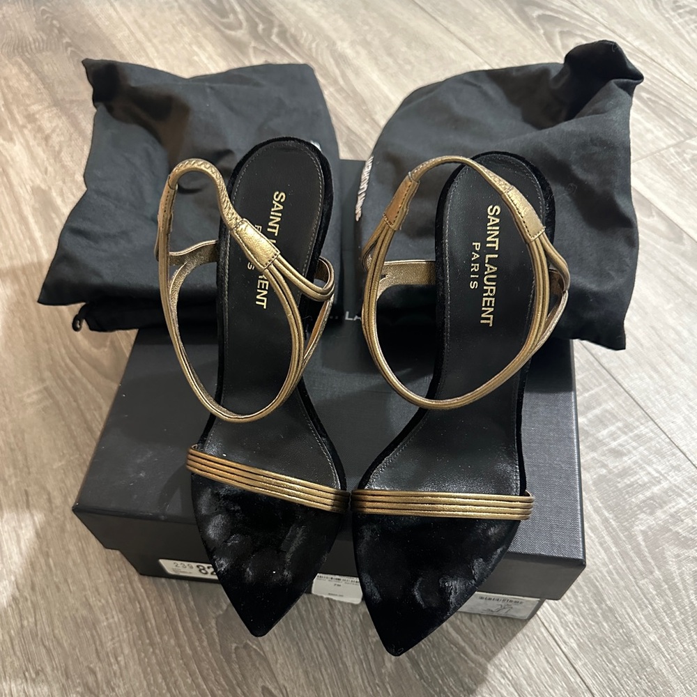 Saint Laurent Talitha Heels - Size 37 - Picture 5 of 6
